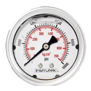 Manómetro Glicerina Acero Inoxidable Rango 0 A 10000 Psi