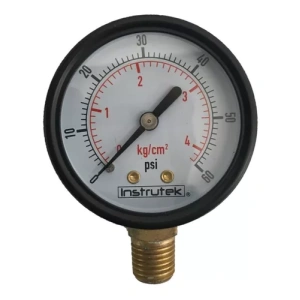 Manómetro Para Gas Mca Instrutek De 0 A 4 Kg/cm2 O 60 Psi