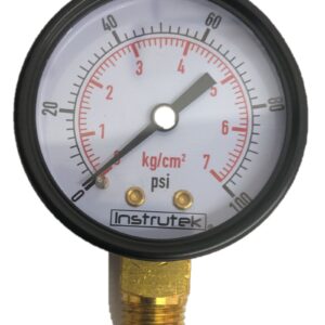 Manometro Para Gas Mca Instrutek De 0 A 7 Kg/cm2 O 100 Psi