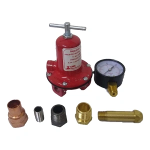 Regulador Gas Cms  10-080 Con Manom Punta Pol P/Tanque estacionario